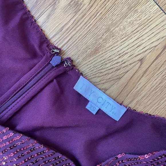 Ivy city Clara plum sequin - Picture 6 of 8